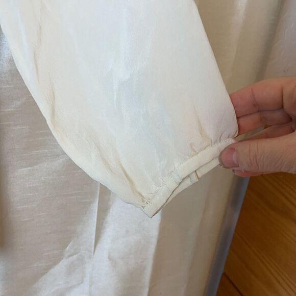 baby style cream blouse size M junior - Picture 7 of 8